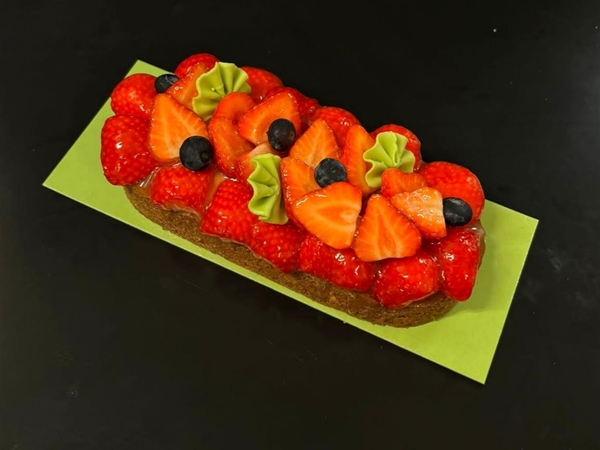 Aardbeienslof zonder slagroom